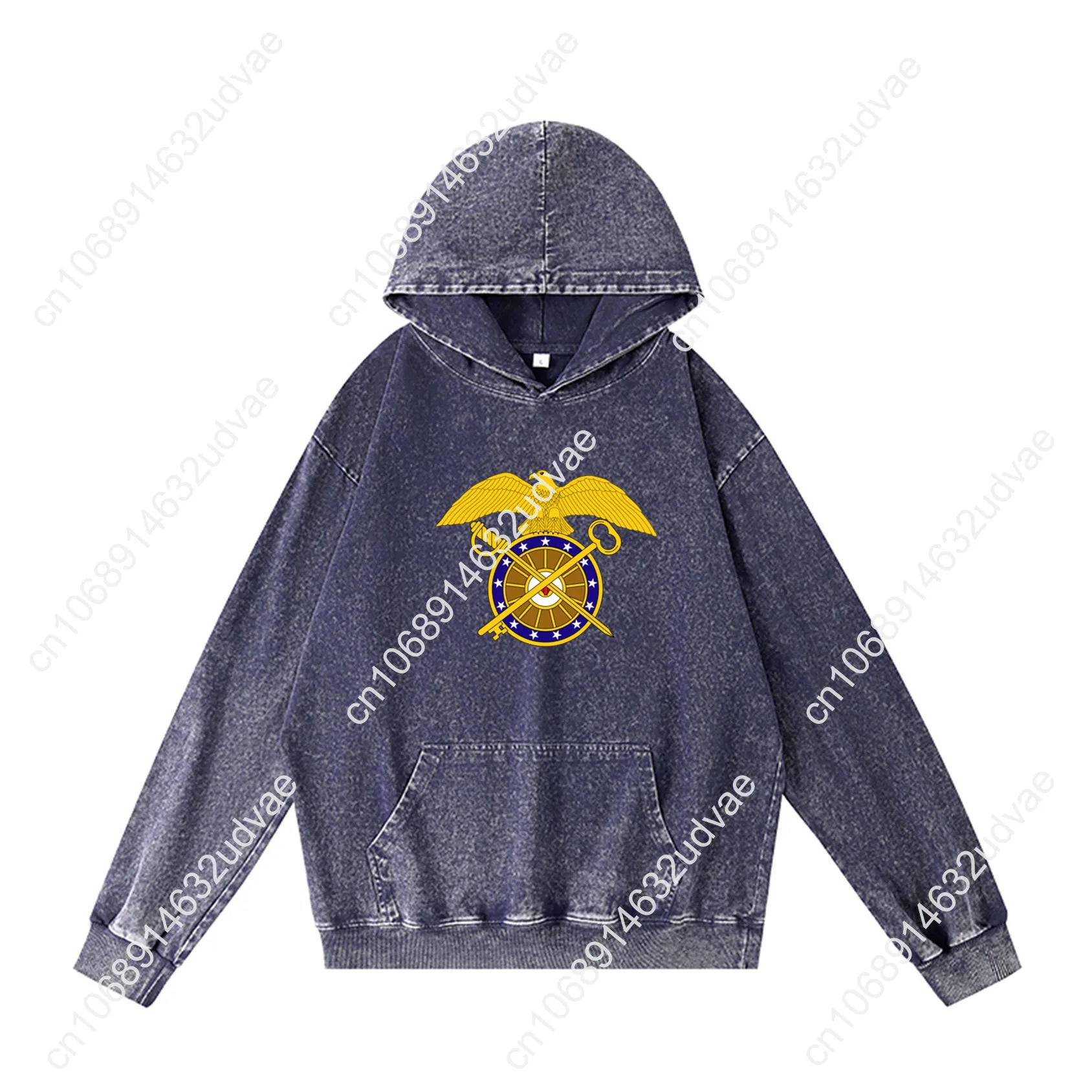 US Army Branch Quartermaster Corps Hoodies Retro Hooded Sweatshirt Man Woman Teenager Vintage Pullover Sweat Customized Tops