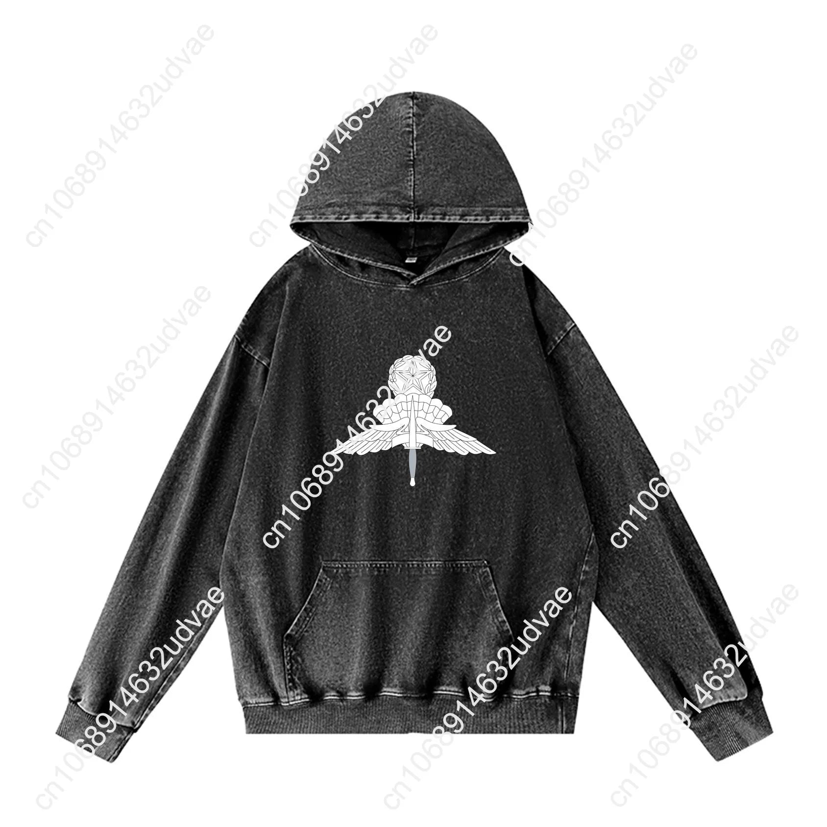 Master Military Freefall Parachutist Badge Hoodies Retro Hooded Sweatshirt Man Woman Teenager Vintage Pullover Customized Tops