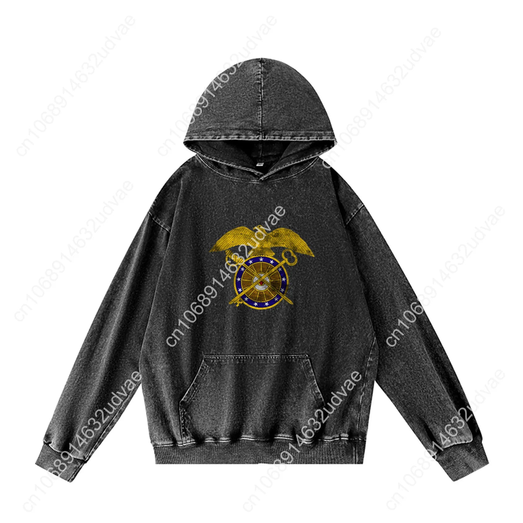 US Army Branch Quartermaster Corps Hoodies Retro Hooded Sweatshirt Man Woman Teenager Vintage Pullover Sweat Customized Tops