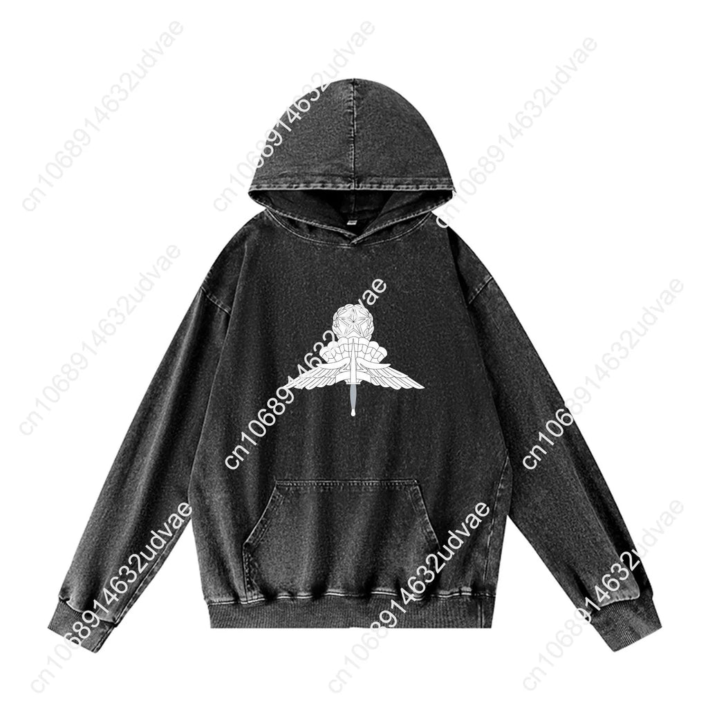 Master Military Freefall Parachutist Badge Hoodies Retro Hooded Sweatshirt Man Woman Teenager Vintage Pullover Customized Tops