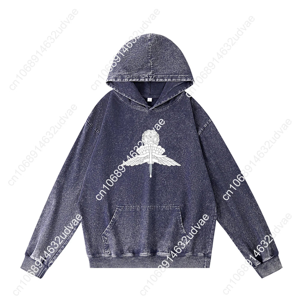 Master Military Freefall Parachutist Badge Hoodies Retro Hooded Sweatshirt Man Woman Teenager Vintage Pullover Customized Tops